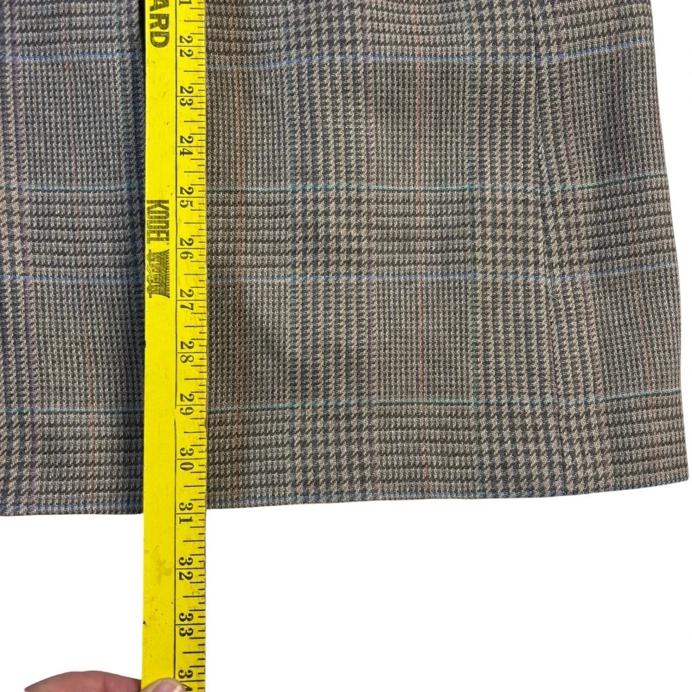 Polo University Club Ralph Lauren Glen Plaid Wool Blazer Grey Blue 2-Button Mens